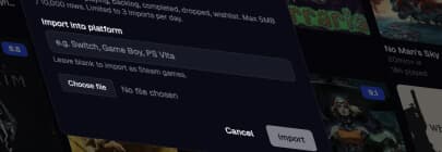 Library import and connected gaming platforms