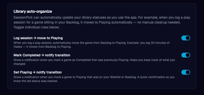 Beginning of log organisation