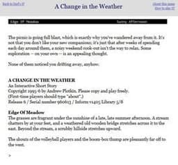 A Change in the Weather